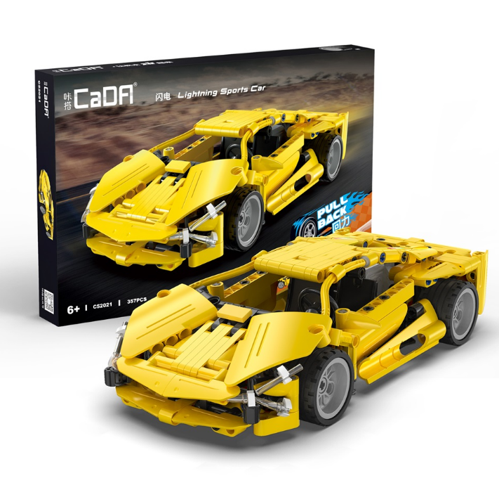 CaDA | Pull Back Series - Lightning Sport Car 357 Stuks Schaal 1:18