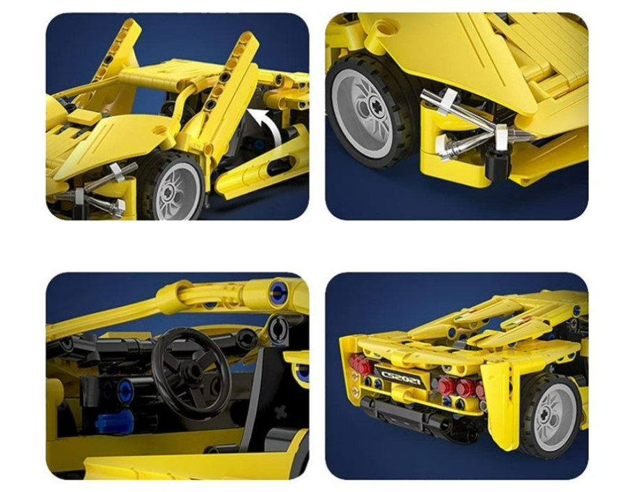 CaDA | Pull Back Series - Lightning Sport Car 357 Pieces Scale 1:18