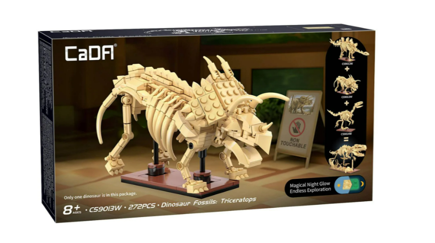 CaDA | Creative Series - Dinosaur Fossils Triceratops 272 Stuks