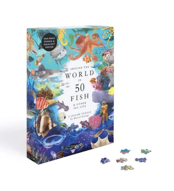 New Mags | 1000-Piece Around the World in 50 Fish Jigsaw Puzzle