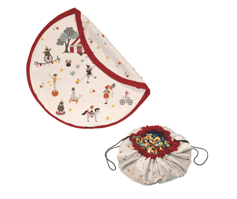 Play&Go | Original - Double Print Opbergzak En Speelmat Circus