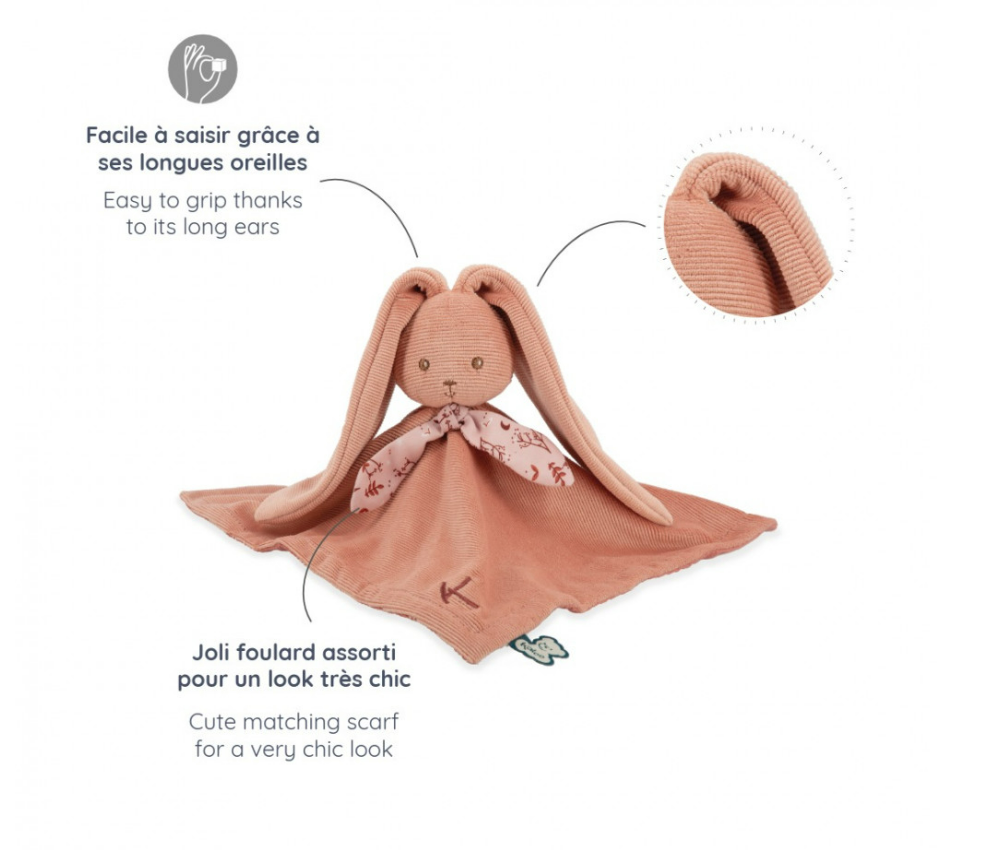 Kaloo | Knuffeldoekje Konijn Terracotta
