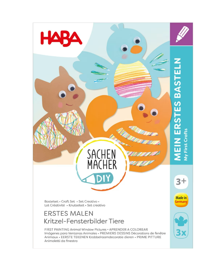 Haba | Knutselset Eerste Tekenen Krabbelraamdecoratie Dieren