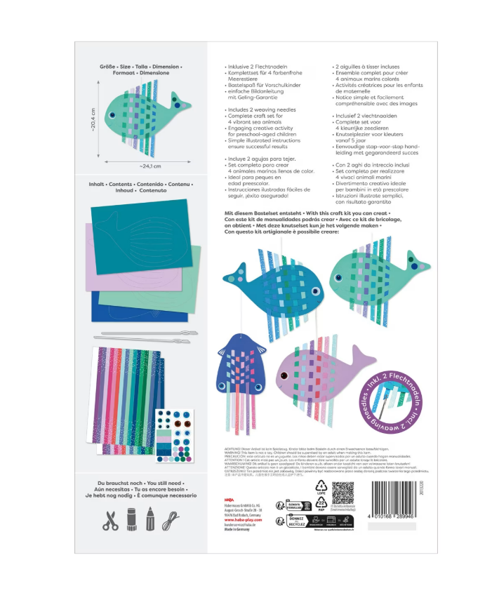Haba | Knutselset Papiervlechten Zeedieren