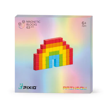 Pixio | Magnetic Blocks Story Series Rainbow 63 Pieces