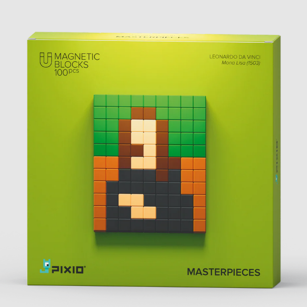 Pixio | Magnetic Blocks MasterPiece Mona Lisa Leonardo Da Vinci 100  Pieces
