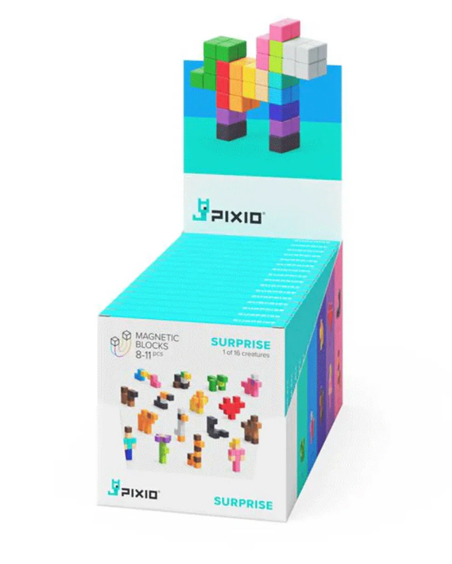 Pixio | Magnetische Blokken Surprise Series Surprise 1-16 Creatures 8-11 Stuks