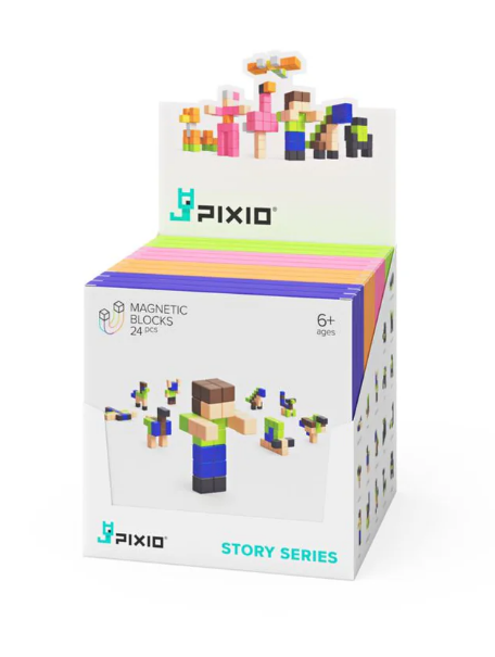 Pixio | Magnetische Blokken Story Series Man 24 Stuks