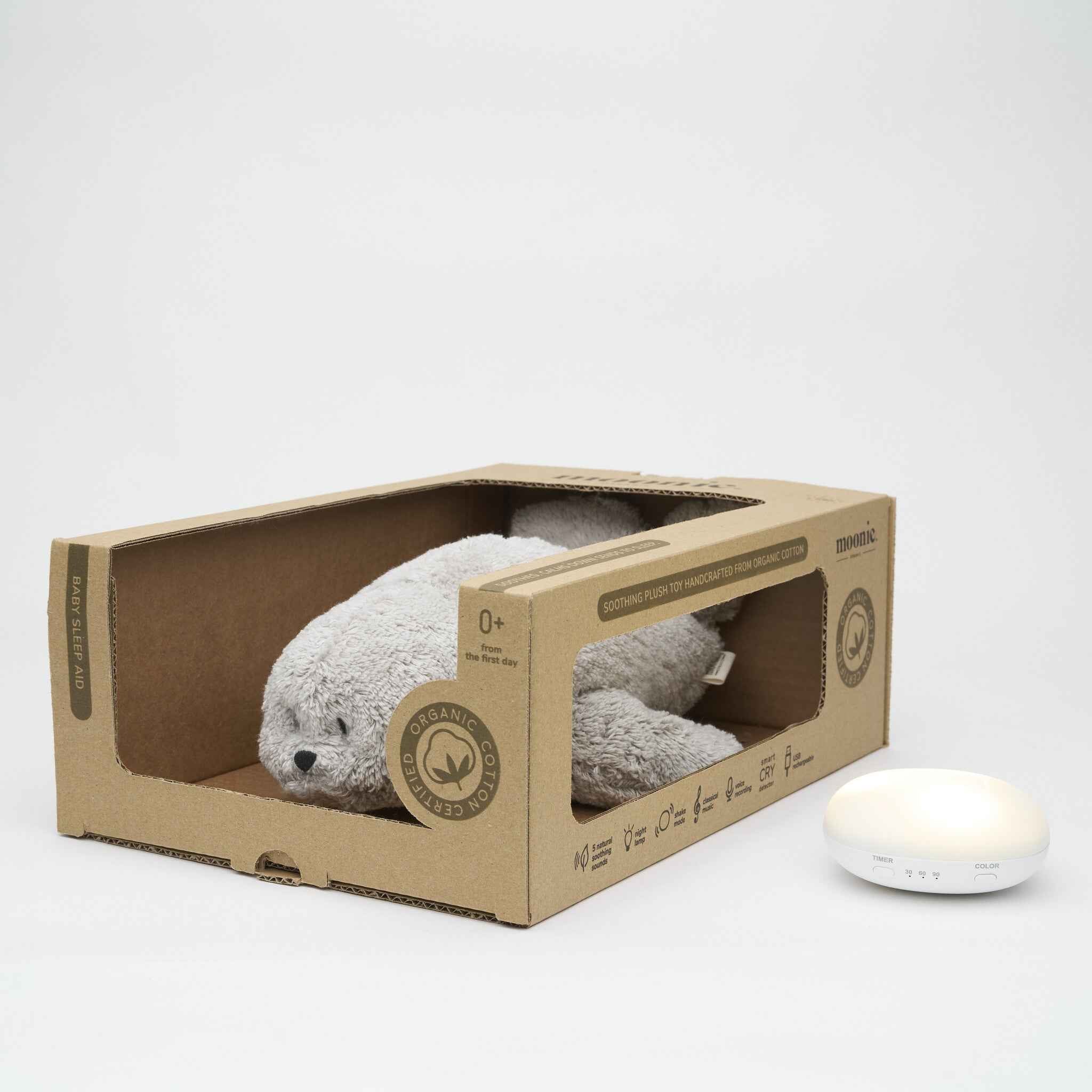 Moonie | Grey Seal Cuddly Sleep Toy
