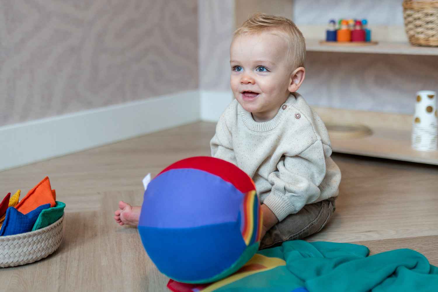 Little Botanic Label | Sensory Rainbow Balloon Ball