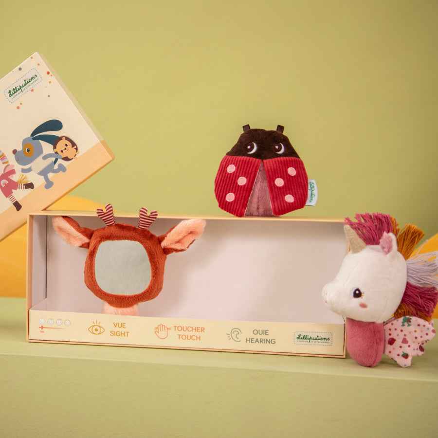 Lilliputiens | Lena the Unicorn Sensory rattle set for babies