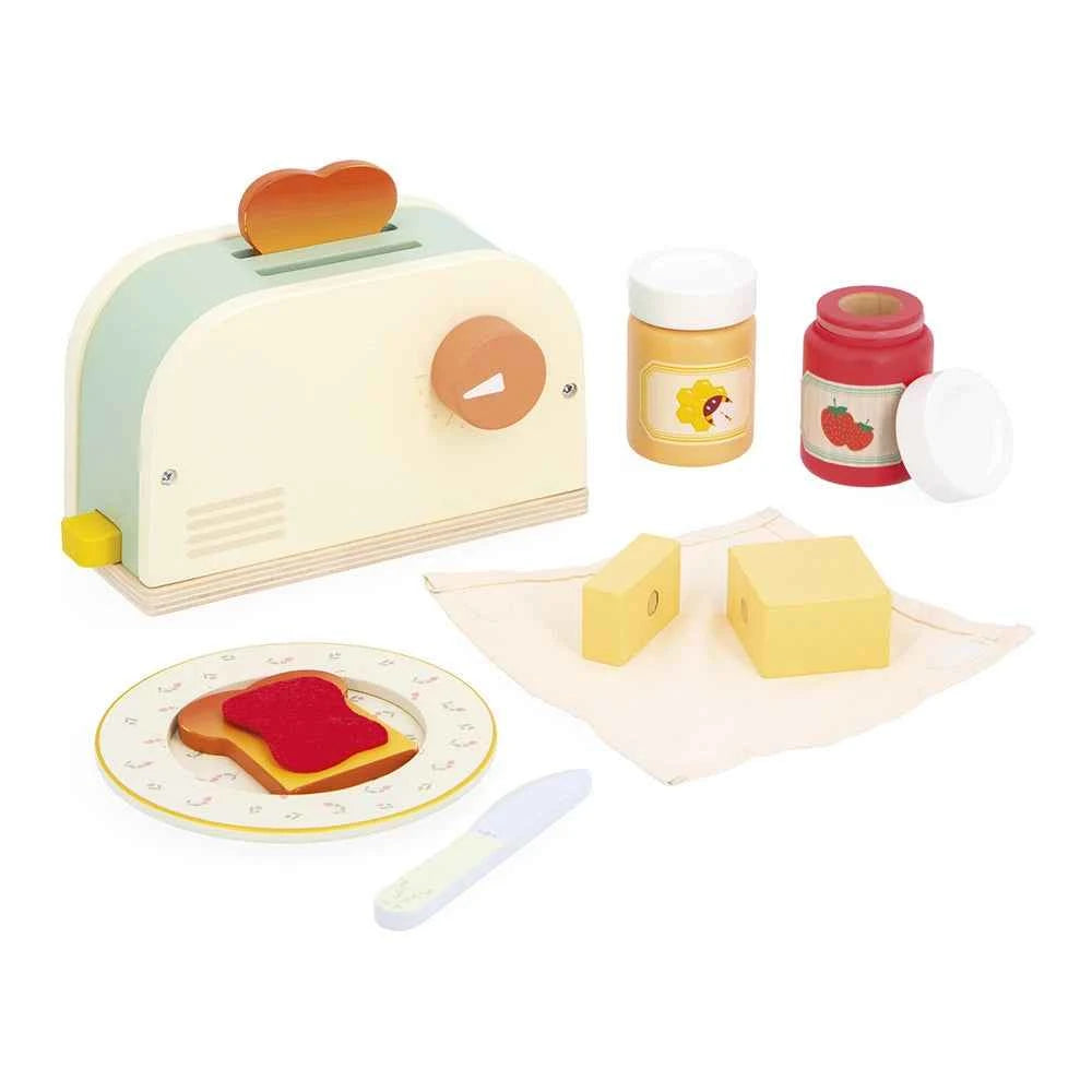 Janod | Shiny Grandma Toaster and Accessories