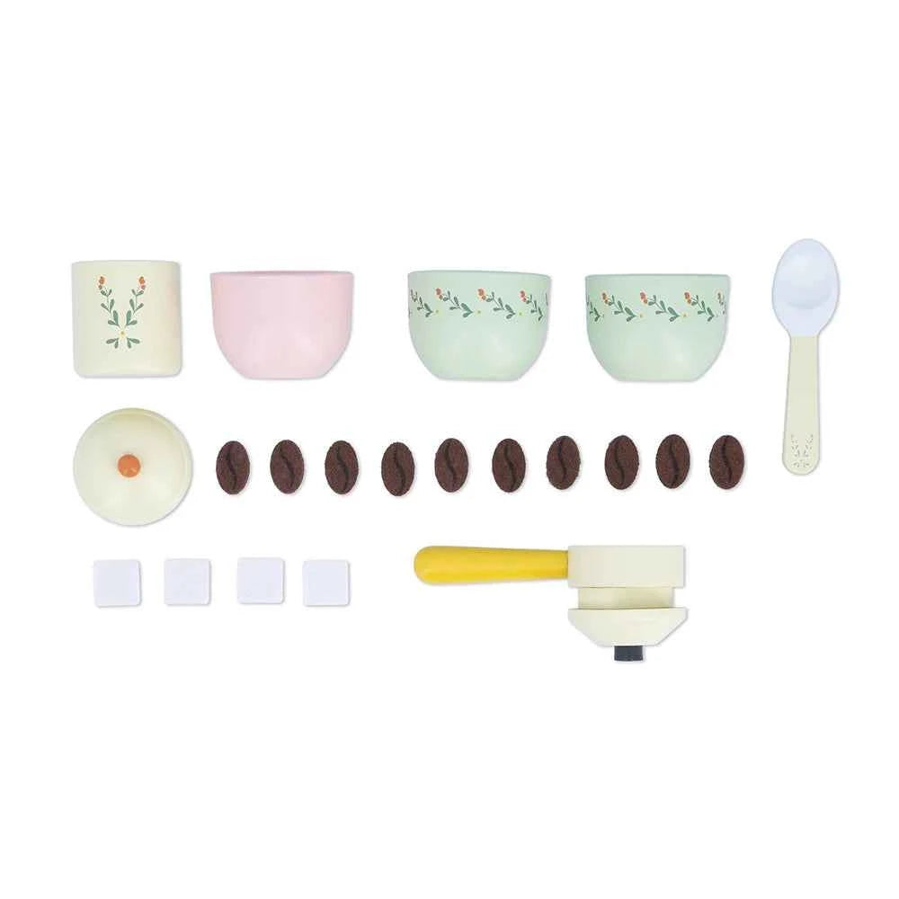 Janod | Shiny Grandmother's Coffee Machine and Accessories