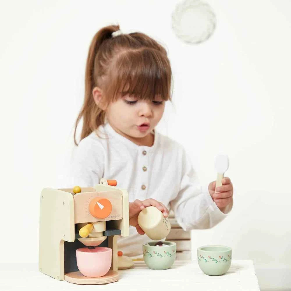 Janod | Shiny Grandma Coffee Machine and Accessories