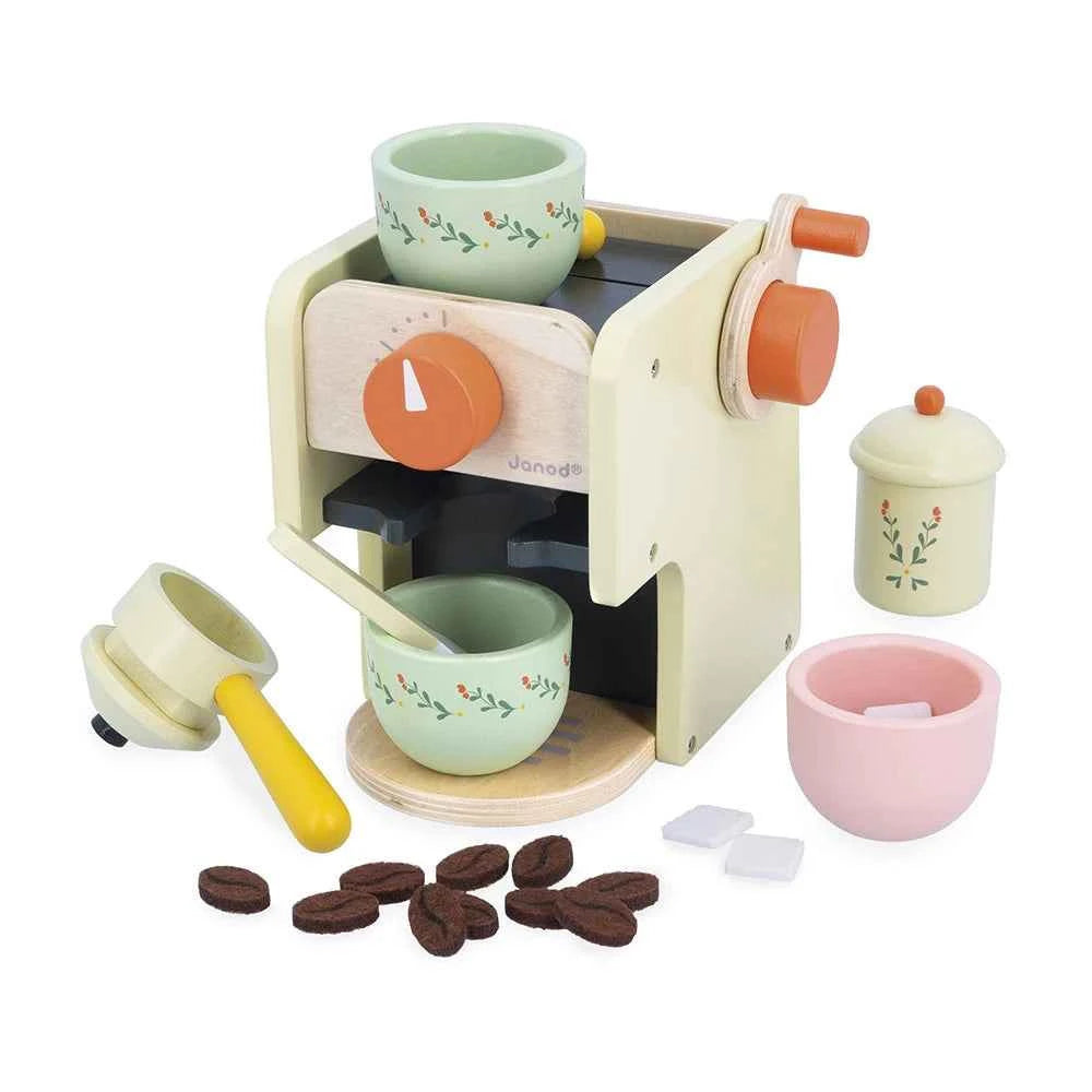 Janod | Glimmering Grandma's Coffee Machine and Accessories