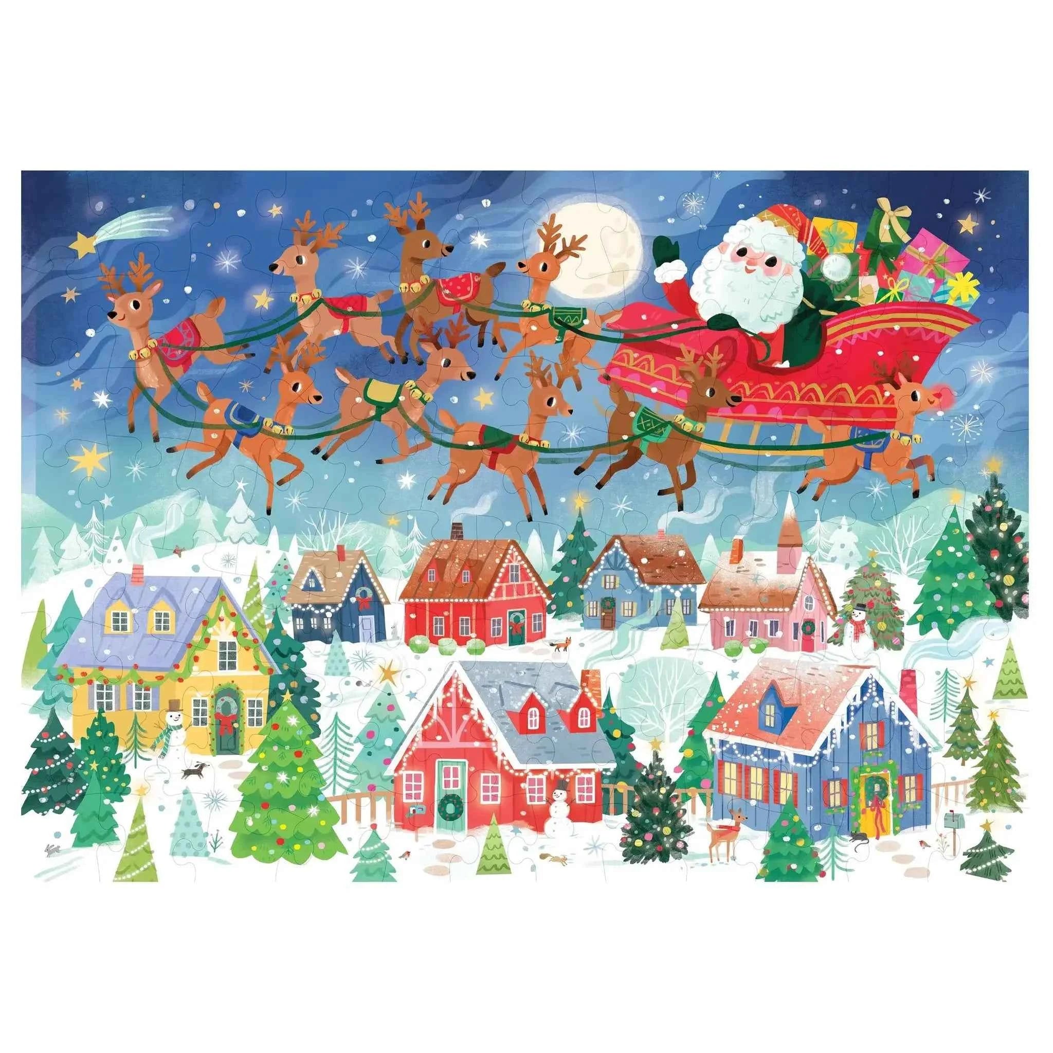 Crocodile Creek Puzzel Santa's Visit 100stks