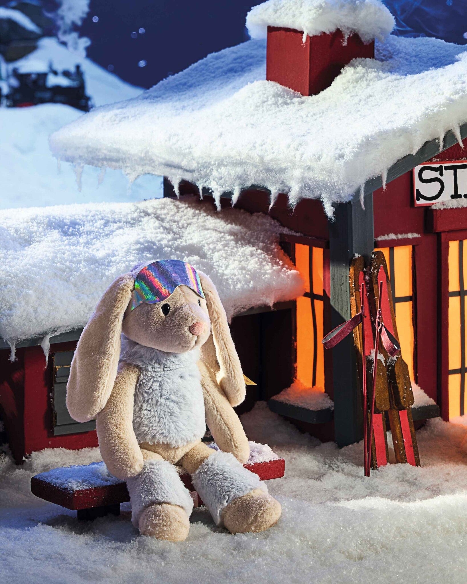 Steiff | Skier Hoppie Rabbit 31cm Multicoloured