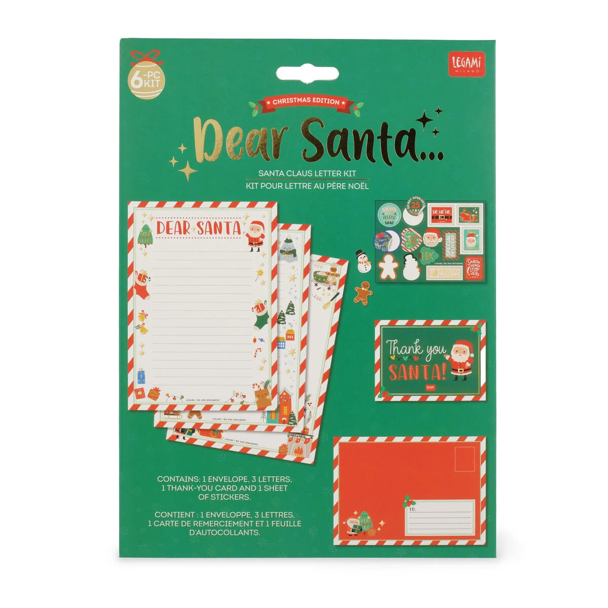 Legami | Kerstman Brief Kit