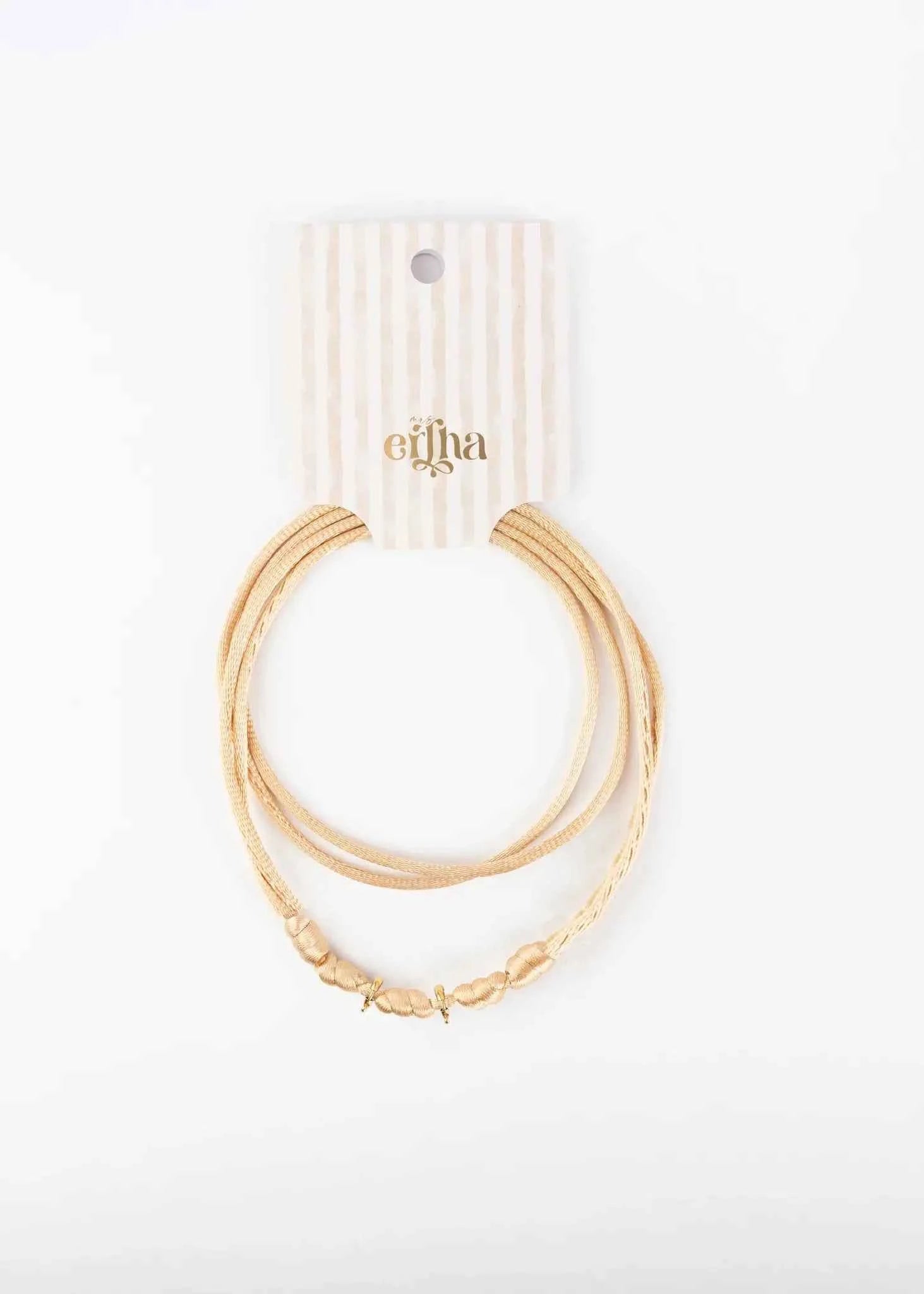 Mrs Ertha | Maak Mijn Ketting Soft Peach Ketting Voor 2 Bedeltjes