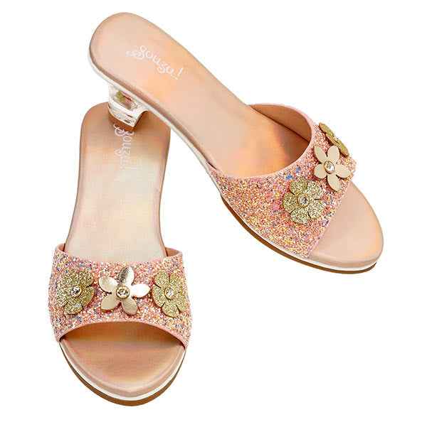 Souza | Slipper Hoge Hak Clarisse Zalm Metallic