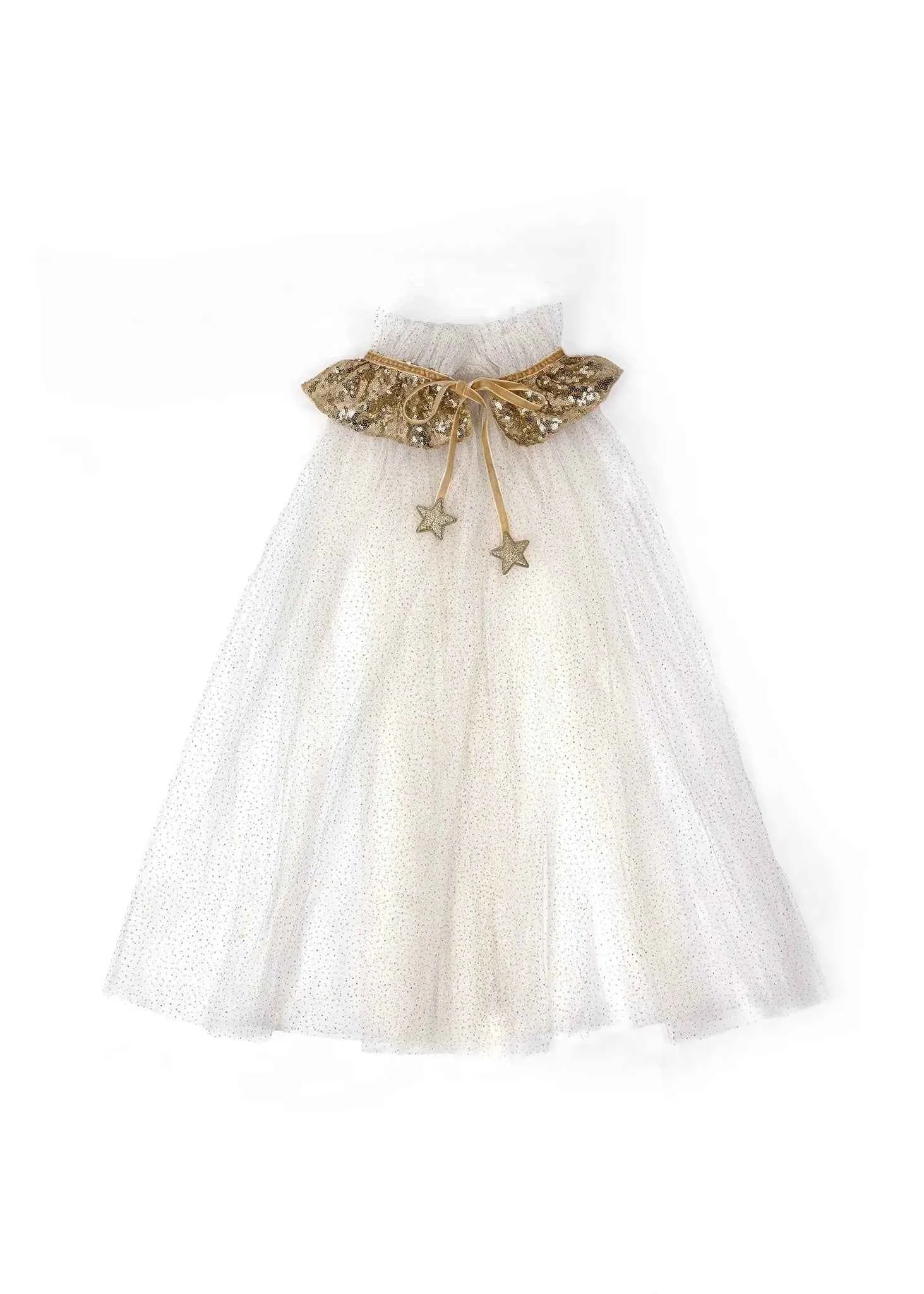 Mrs Ertha | The Golden Queen Queen Disguise Gespikkelde Gouden Cape 3 - 6 Jaar