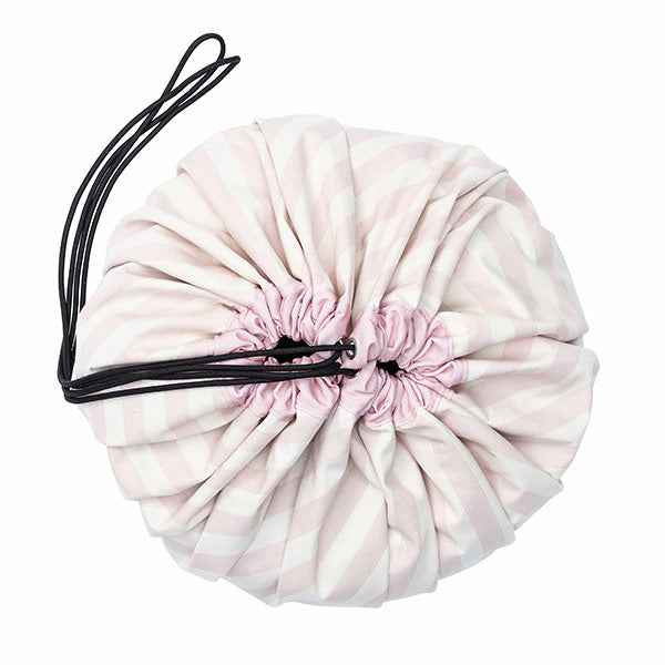 Speelmat en opbergzak Stripes Pink - Play and Go