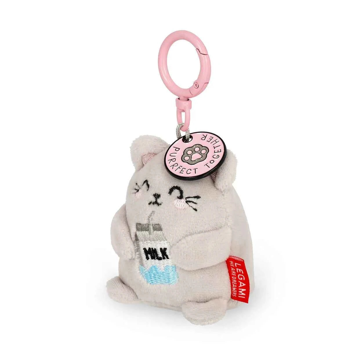 Legami | Kitty Plush Keychain - Tiny Super Soft!