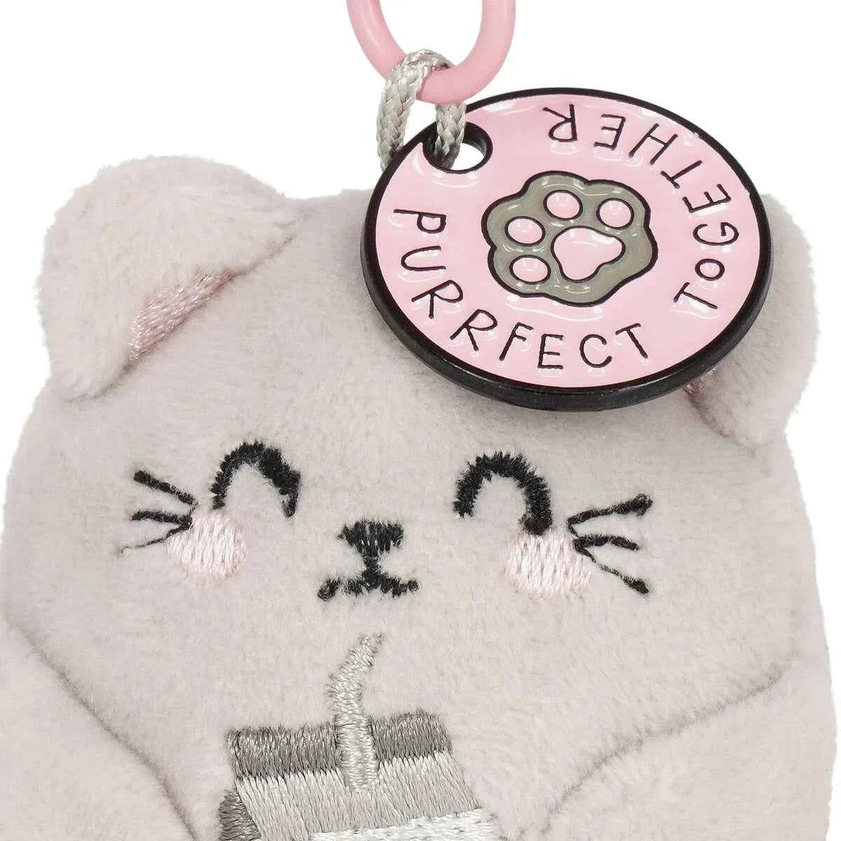 Legami | Kitty Plush Keychain - Tiny Super Soft!