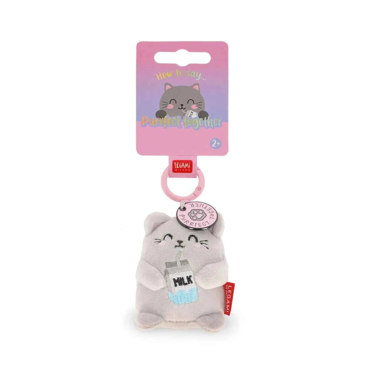 Legami | Kitty Plush Keychain - Tiny Super Soft!
