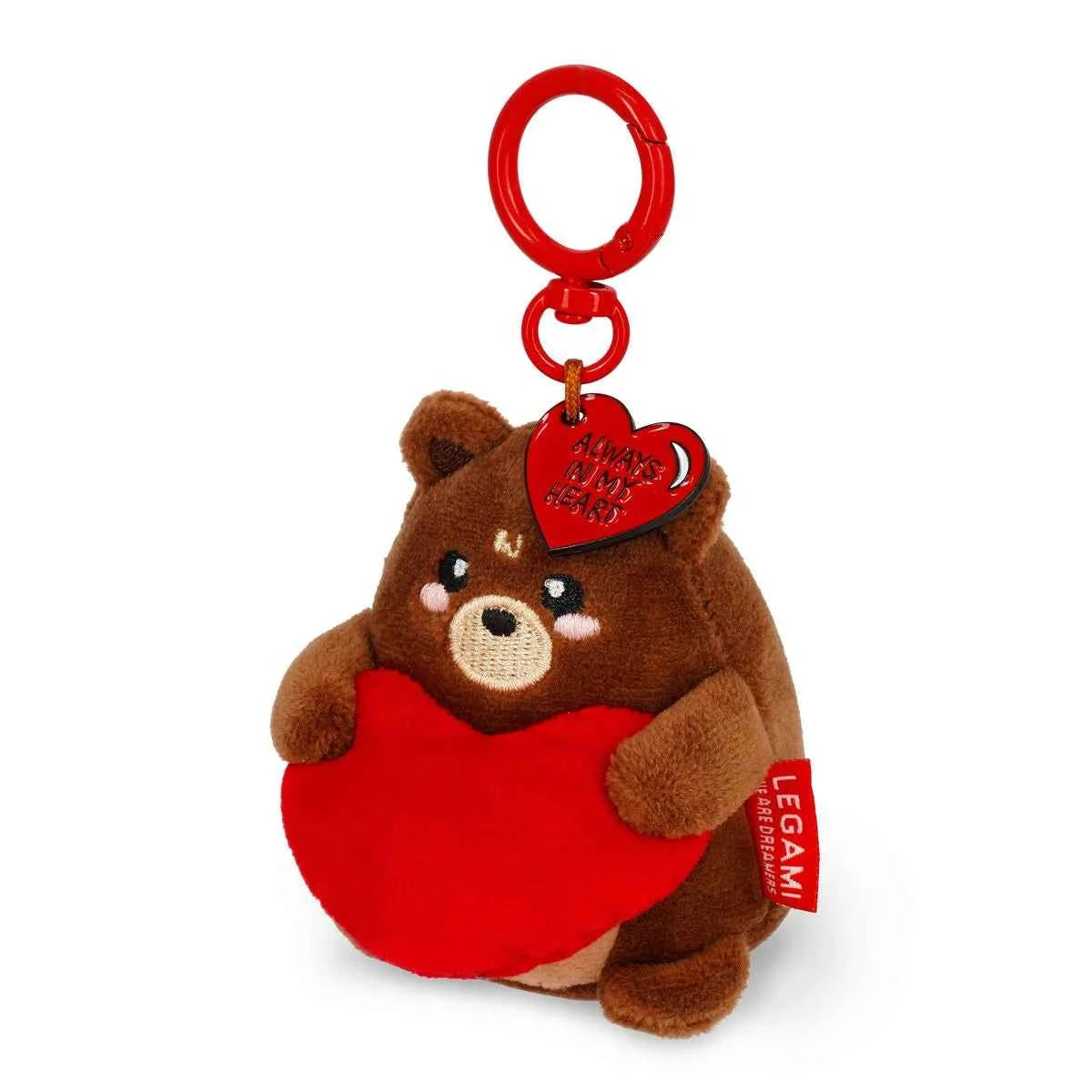 Legami | Teddy Plush Keychain - Tiny Super Soft!