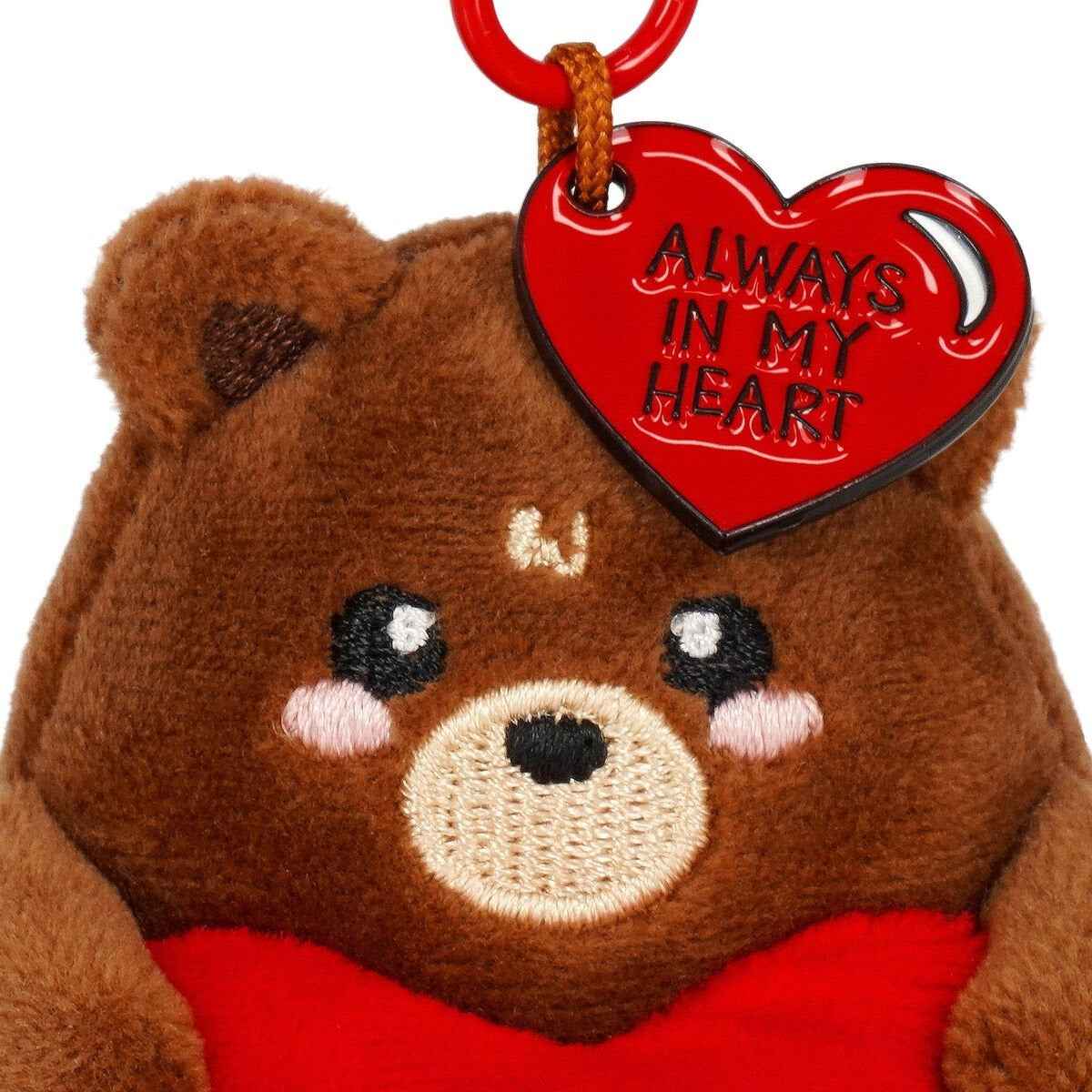 Legami | Teddy Plush Keychain - Tiny Super Soft!