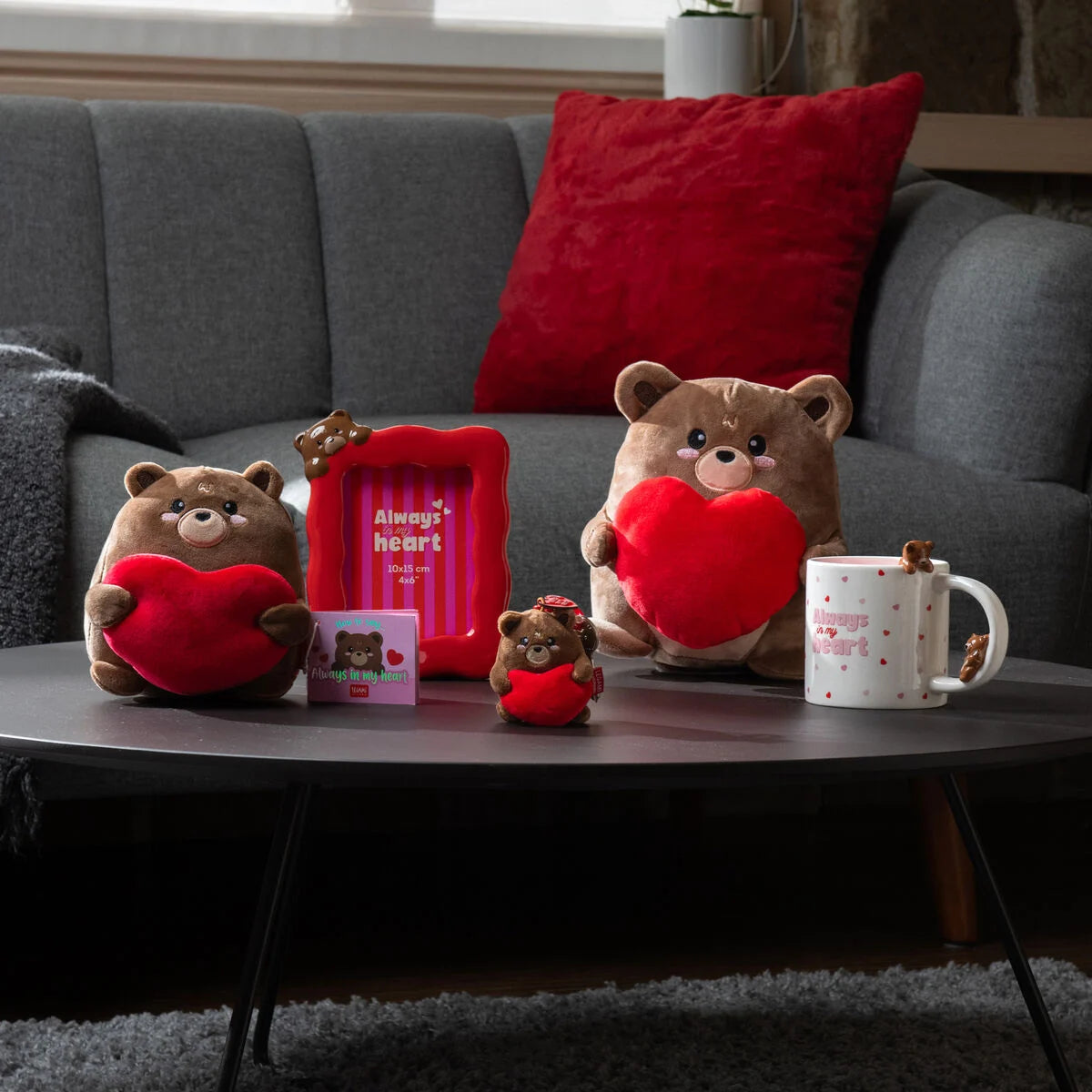 Legami | Teddy  Pluche Sleutelhanger - Tiny Super Soft!