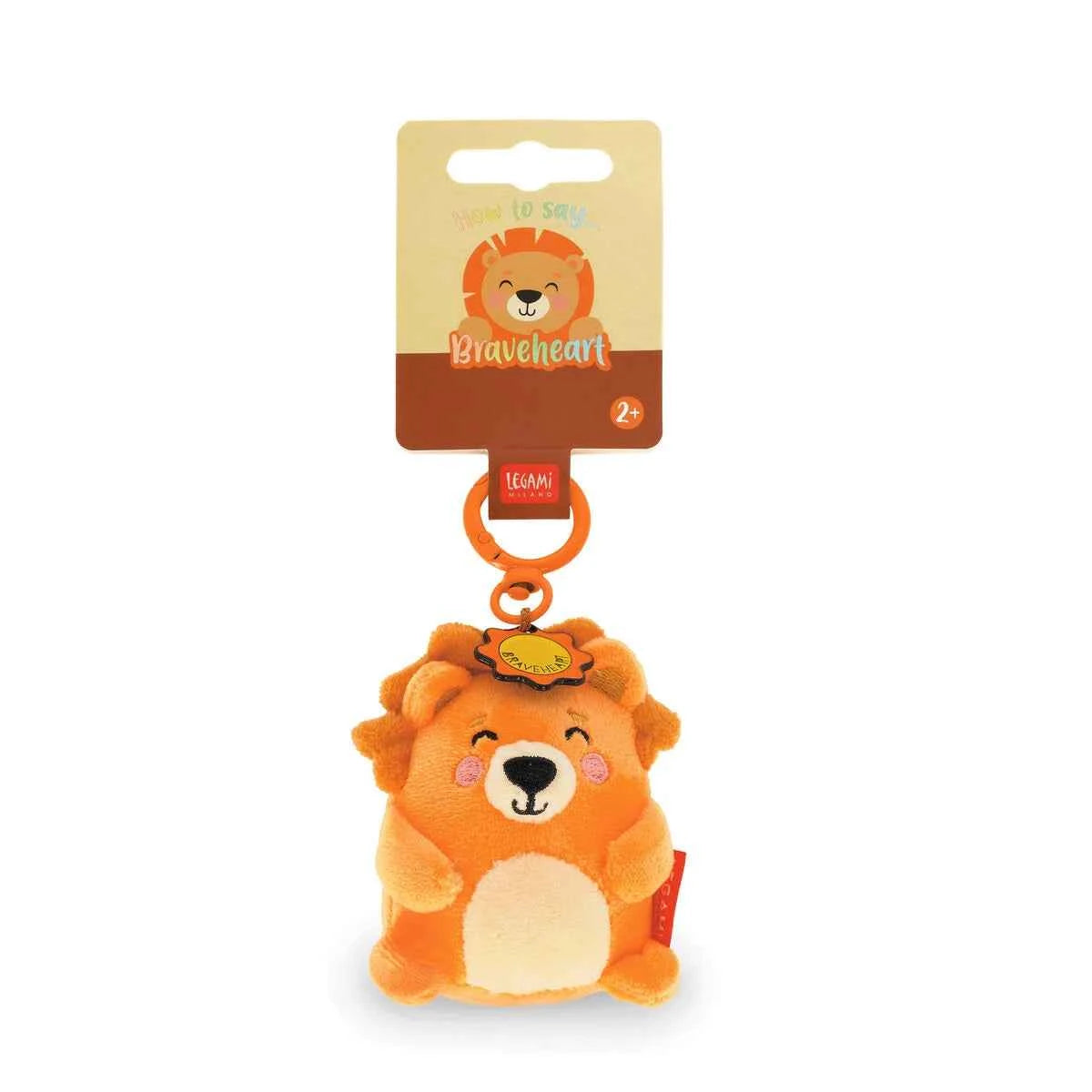 Legami | Lion Plush Keychain - Tiny Super Soft!