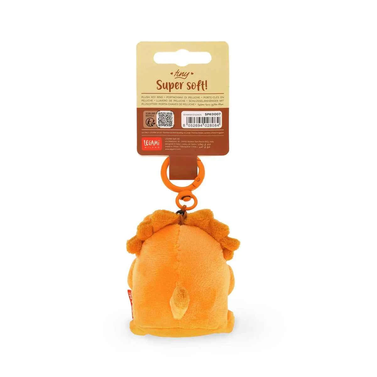 Legami | Lion Plush Keychain - Tiny Super Soft!