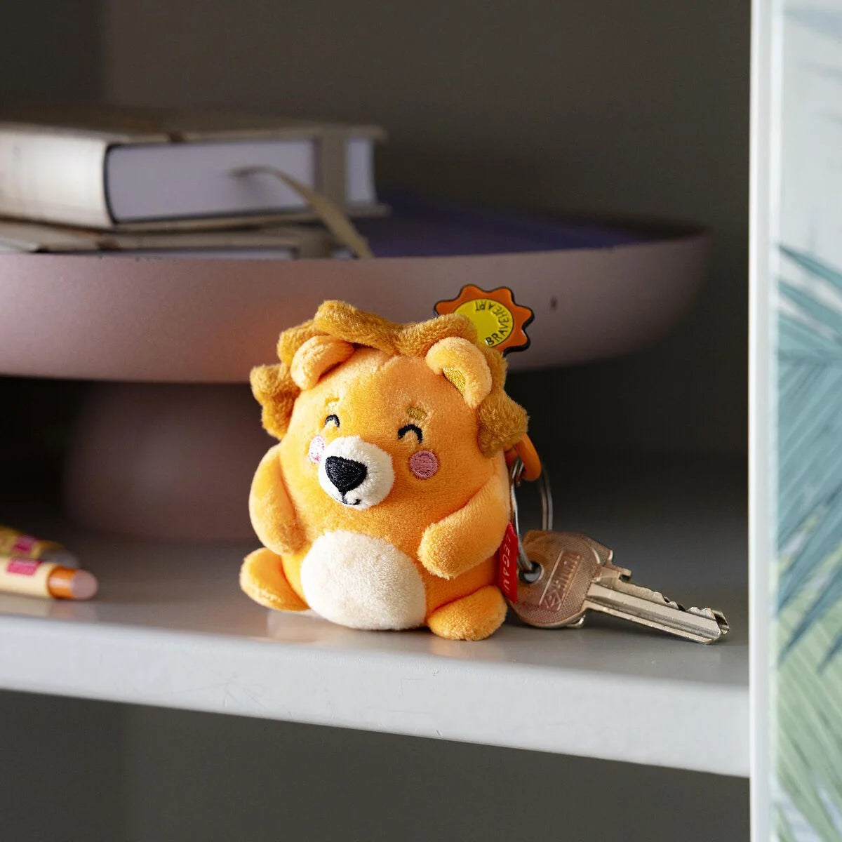 Legami | Lion Pluche Sleutelhanger - Tiny Super Soft!