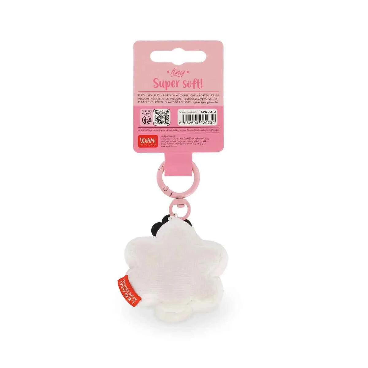 Legami | Daisy Fleece Keychain - Tiny Super Soft!