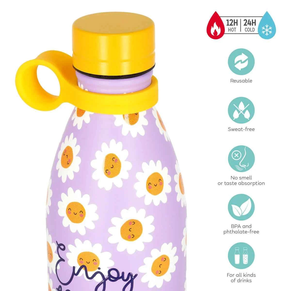 Legami | Drinkfles Daisy Hot & Cold Vacuum Bottle 800ml
