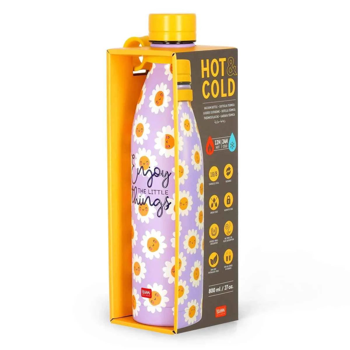 Legami | Drinkfles Daisy Hot & Cold Vacuum Bottle 800ml