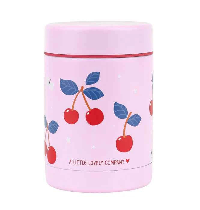 A Little Lovely Company | Cherry Insulated Stainless Steel Food Jar