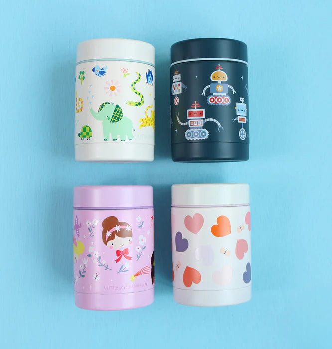 A Little Lovely Company | Geïsoleerde RVS Voedselpot Robots