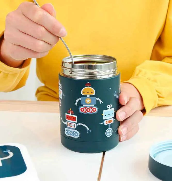 A Little Lovely Company | GeÃ¯soleerde RVS Voedselpot Robots