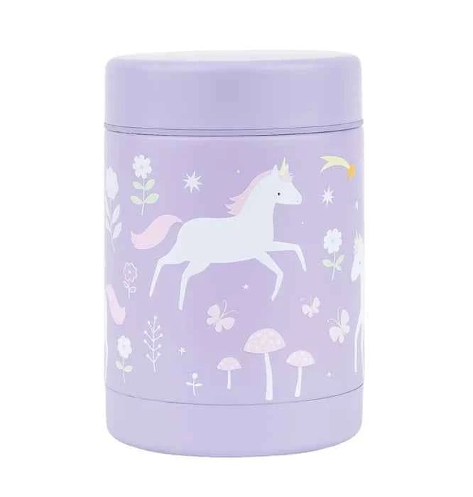 A Little Lovely Company | GeÃ¯soleerde RVS Voedselpot Unicorn Dreams