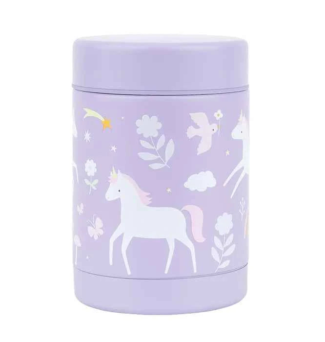 A Little Lovely Company | GeÃ¯soleerde RVS Voedselpot Unicorn Dreams