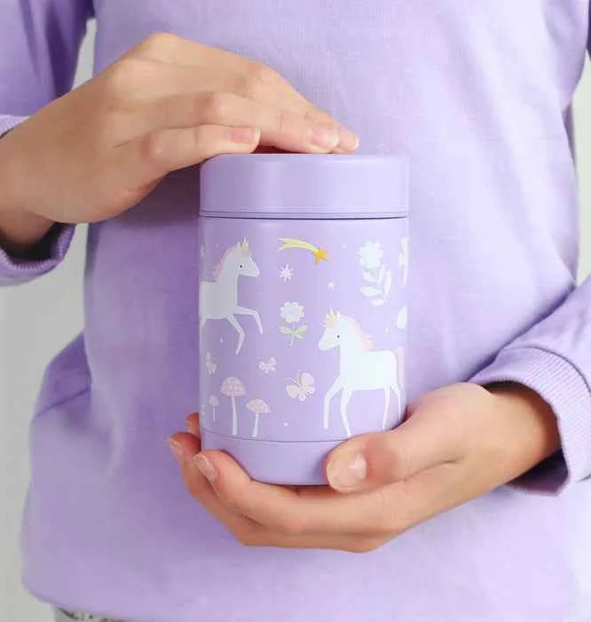 A Little Lovely Company | GeÃ¯soleerde RVS Voedselpot Unicorn Dreams