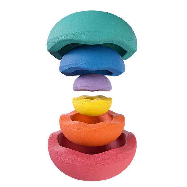 Stapelstein Inside Rainbow Classic set van 6