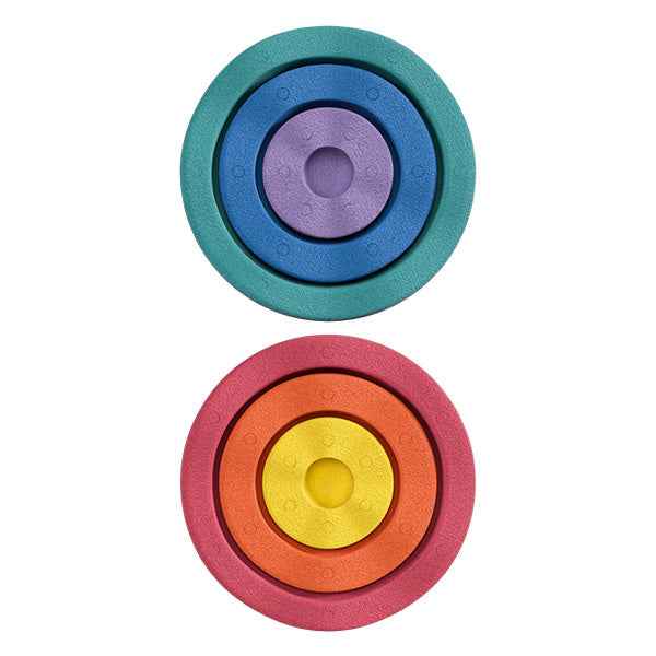 Stapelstein Inside Rainbow Classic set van 6