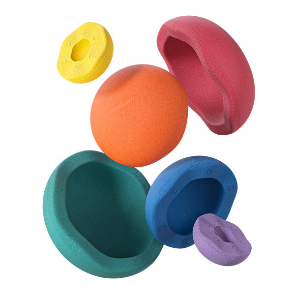 Stapelstein Inside Rainbow Classic set van 6