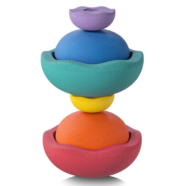 Stapelstein Inside Rainbow Classic set van 6