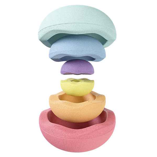 Stapelstein Inside Rainbow Pastel 6-piece set