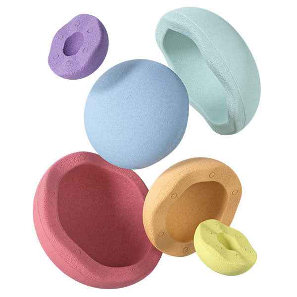 Stapelstein Inside Rainbow Pastel 6-piece set